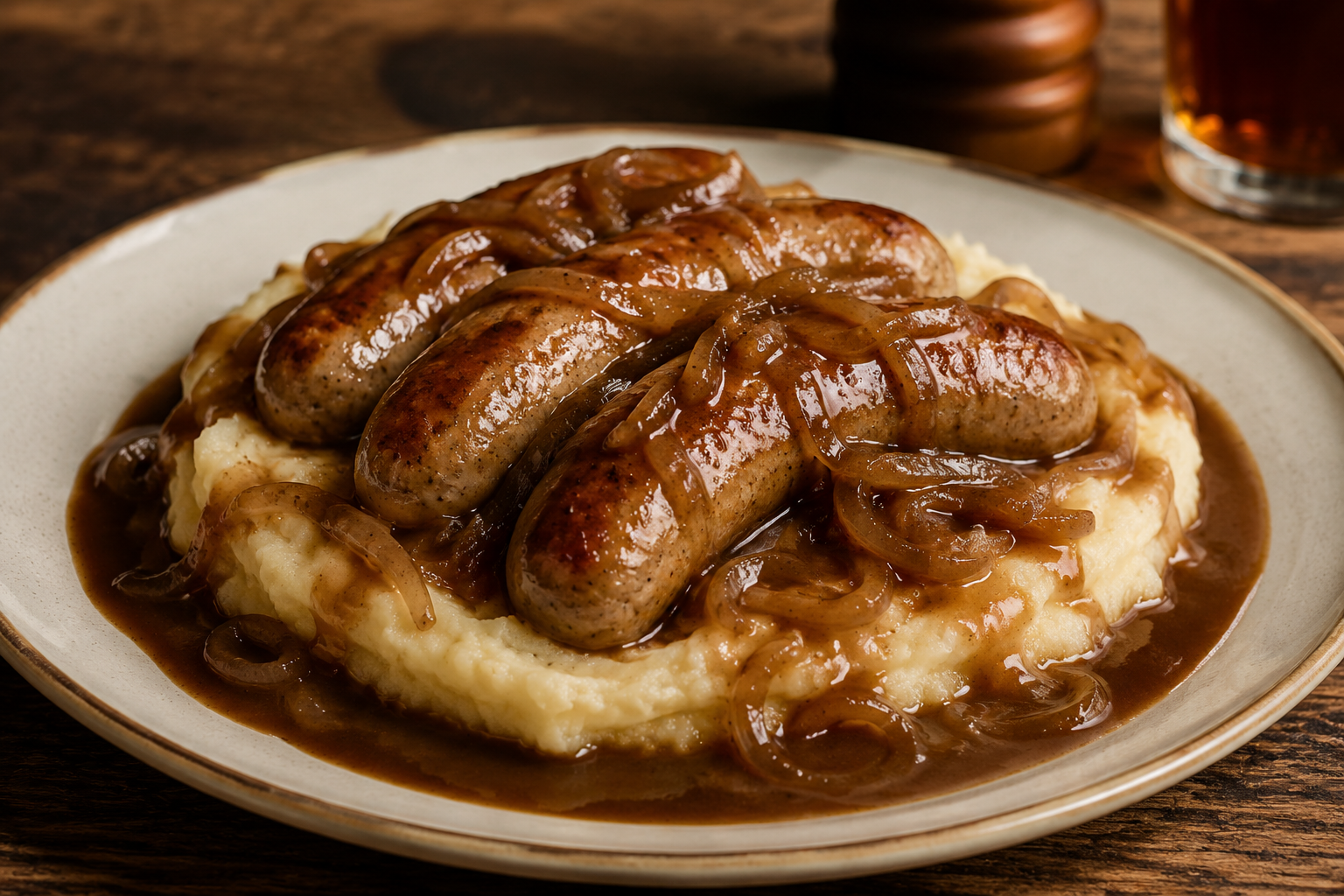 Homemade British Bangers  